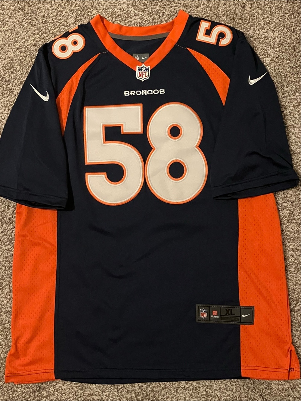 Von Miller Denver Broncos Nike Navy On Field Stitched NFL Jersey Men’s XL
